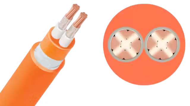 Cáp chống cháy CXV/LSHF-Cu/Mica/XLPE/Fr-PVC 2x