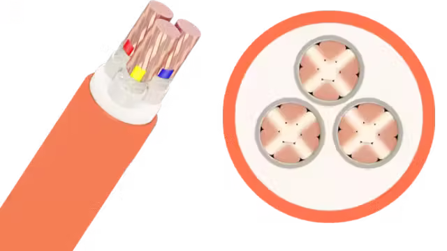 Cáp chống cháy CXV/LSHF-Cu/Mica/XLPE/Fr-PVC 3x