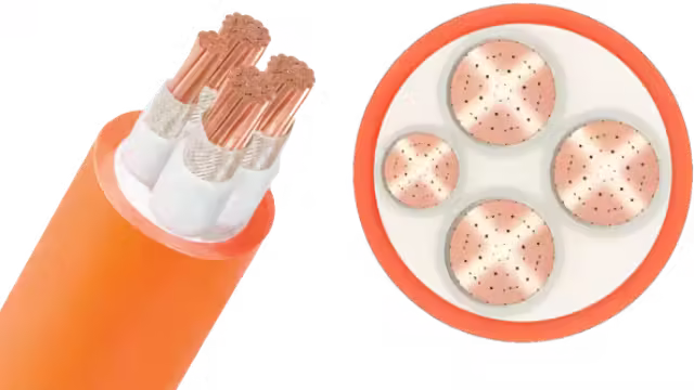 Cáp chống cháy CXV/LSHF-Cu/Mica/XLPE/Fr-PVC 3x+1x